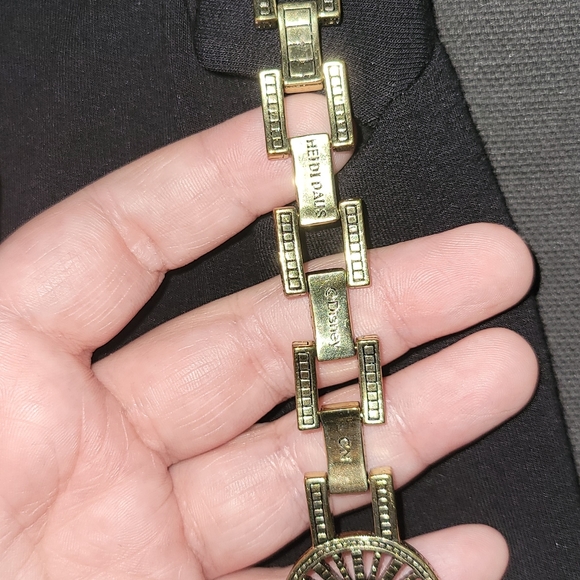 Heidi Daus Long Sapphire and Black Diamond Swarovski Crystal Statement Necklace - Picture 3 of 3